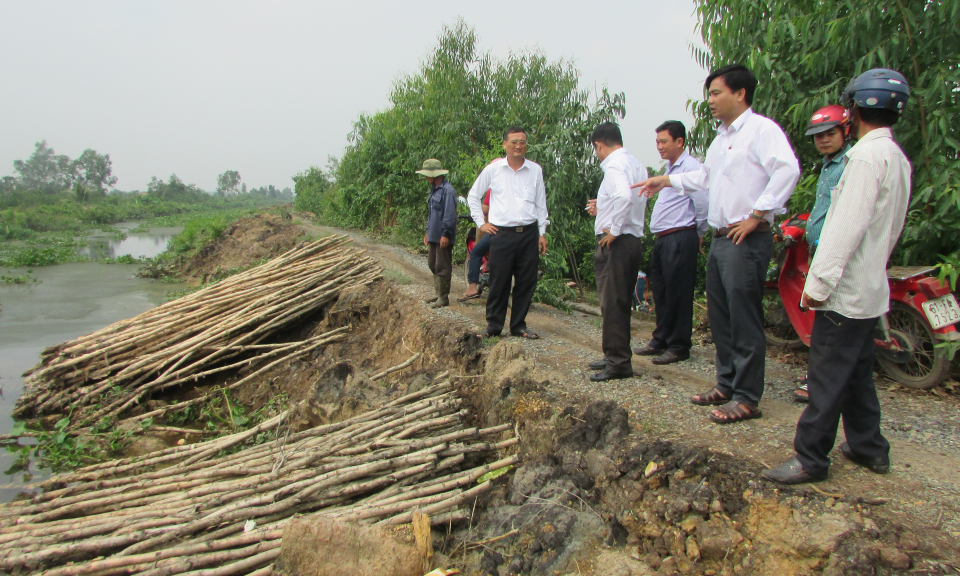 Bến Lức: Kiểm tra công tác phòng chống thiên tai và tìm kiếm cứu nạn