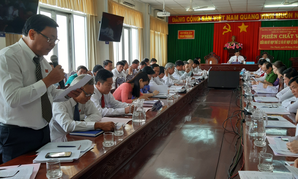 Hội đồng nhân dân huyện Tân Thạnh tổ chức kỳ họp lần thứ 12 &#8211; kỳ họp bất thường