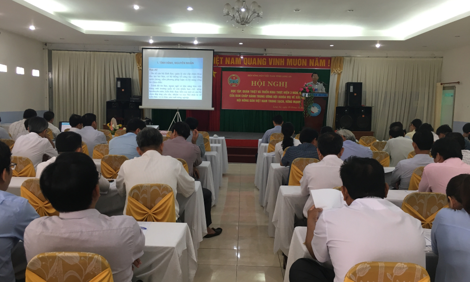Quán triệt nghị quyết của BCH TW Hội nông dân Việt Nam