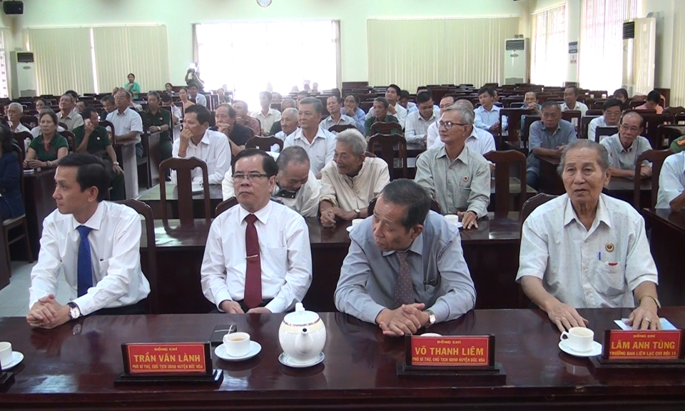 Họp mặt kỷ niệm 74 năm thành lập Giải phóng quân liên quận “Hóc Môn-Bà Điểm-Đức Hòa”