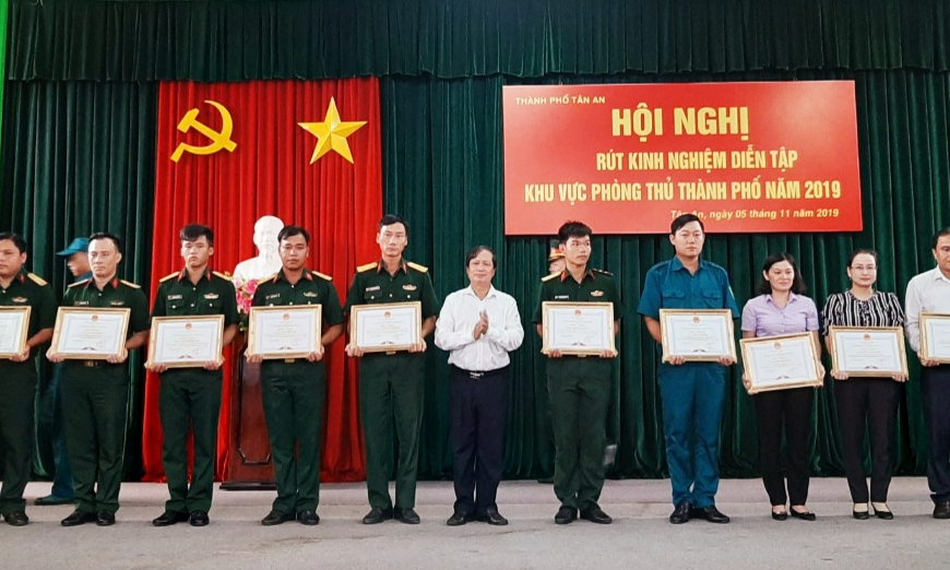 TP Tân An: Hoàn thành tốt nhiệm vụ Diễn tập khu vực phòng thủ