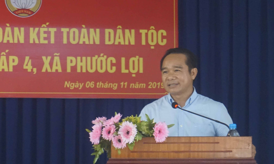 Phó BT thường trực TU Nguyễn Văn Được, dự và chỉ đạo các đơn vị điểm tổ chức ĐH Đảng sơ sở và Ngày hội Đại đoàn kết