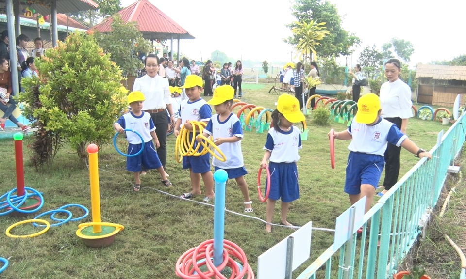 Đức Hòa: Xây dựng môi trường giáo dục lấy trẻ làm trung tâm