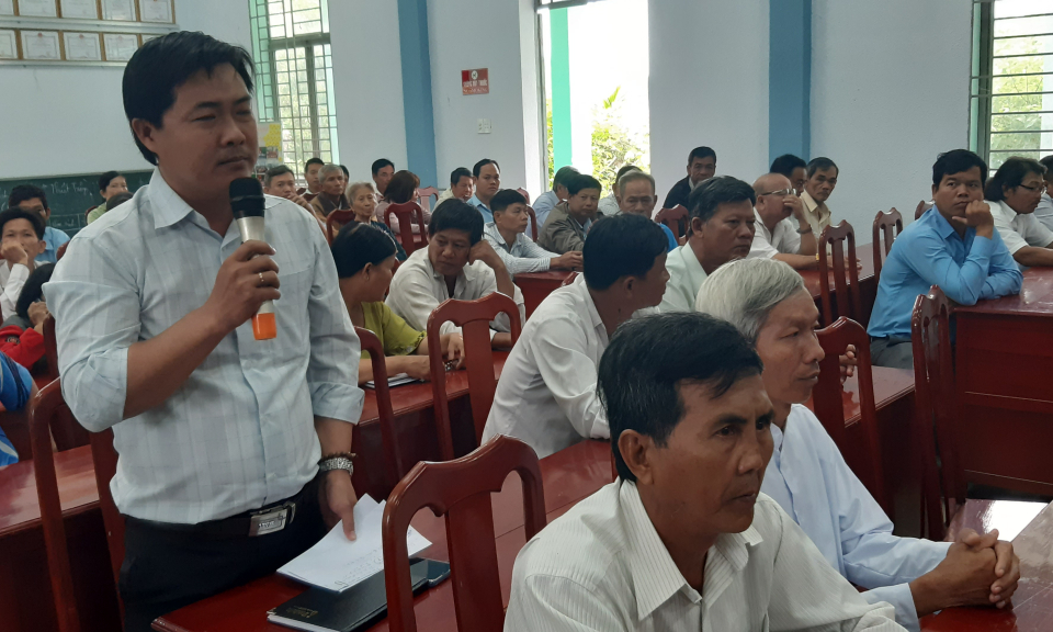 Châu Thành: Đại biểu HĐND tỉnh tiếp xúc cử tri