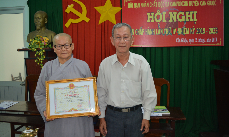 Cần Giuộc: Hội nạn nhân chất độc da cam/Dioxin tổng kết công tác hội năm 2019