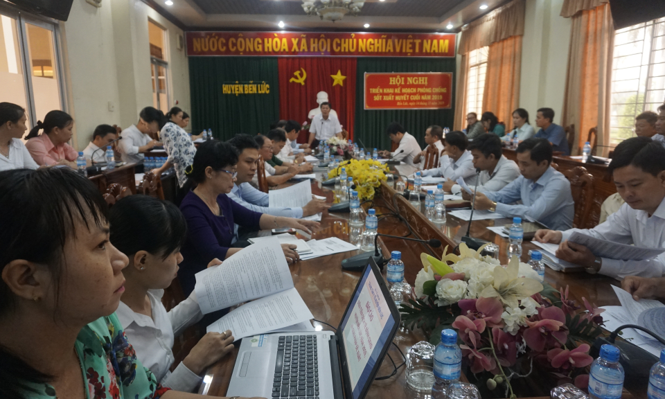 Bến Lức: Triển khai các biện pháp phòng chống dịch SXH năm 2019