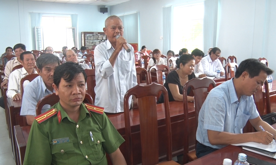 Đại biểu HĐND tỉnh tiếp xúc cử tri Đức Hòa, Đức Huệ, Tân Hưng