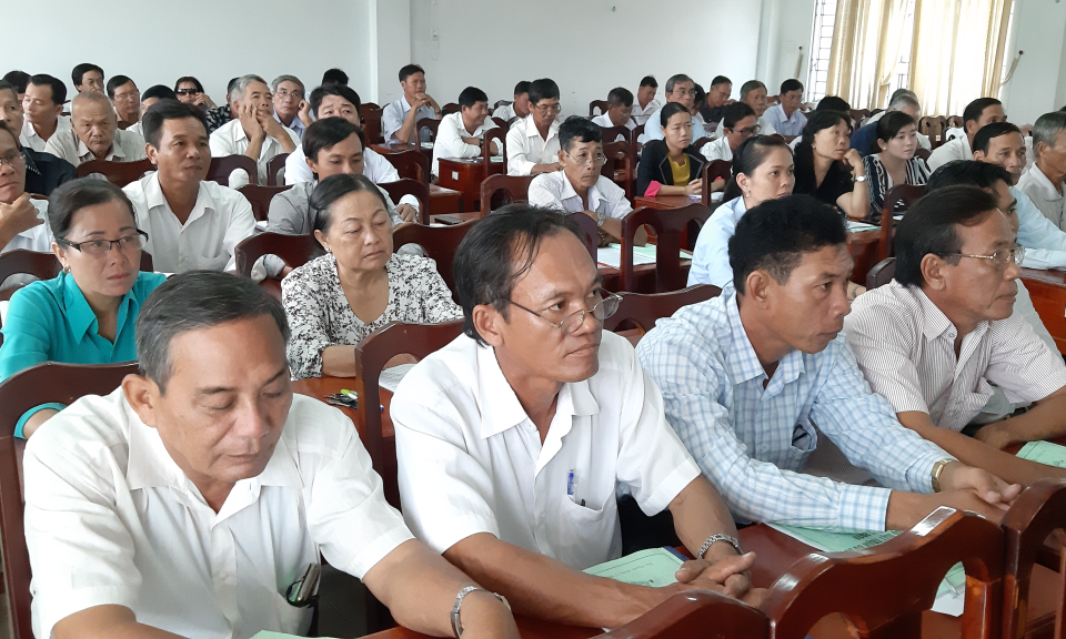 Tân Thạnh: Tập huấn cán bộ mặt trận cơ sở năm 2019