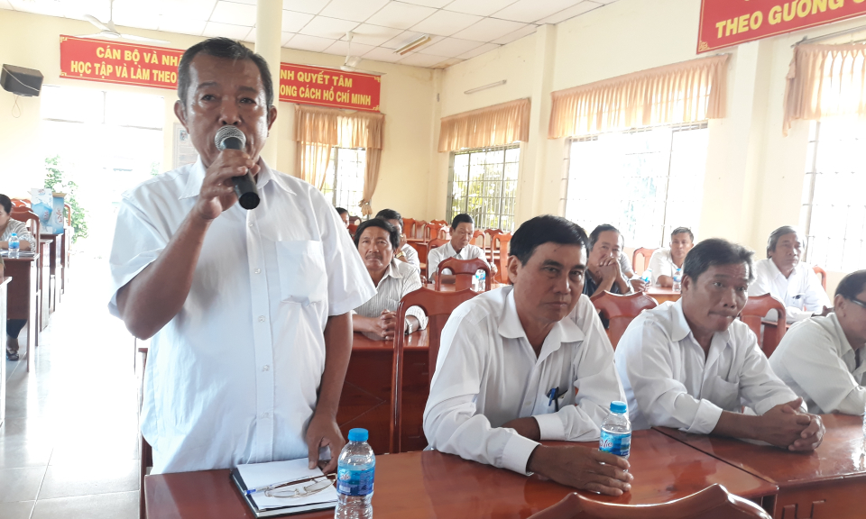 Thủ Thừa: HĐND huyện tiếp xúc cử tri chuyên đề với hội viên cựu chiến binh