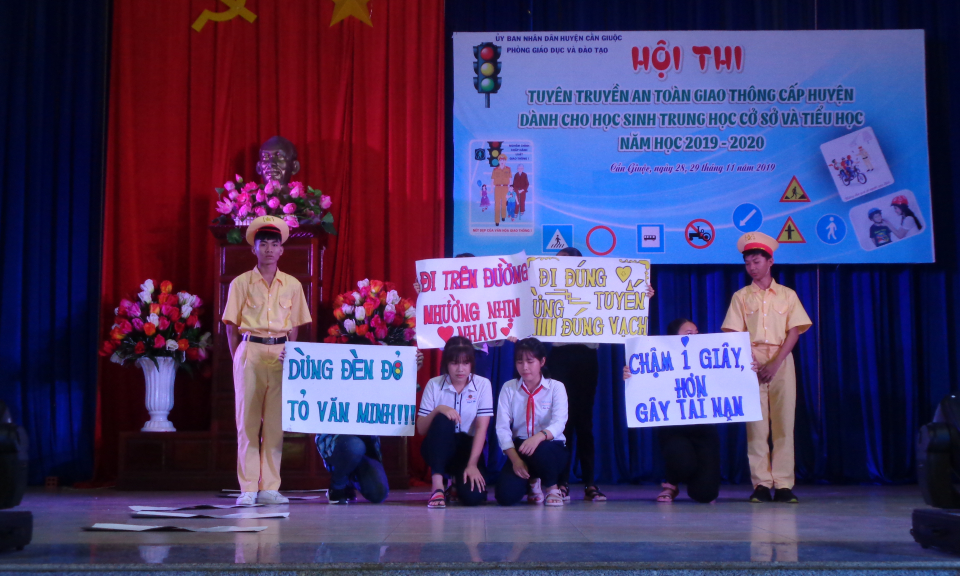 Cần Giuộc: Hội thi tuyên truyền an toàn giao thông