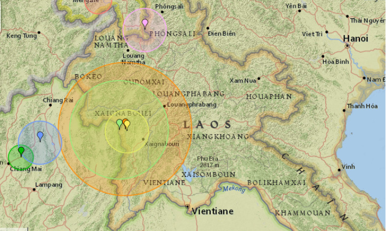 Lào rung chuyển bởi động đất mạnh 6 độ, rung lắc cảm nhận được tại Việt Nam