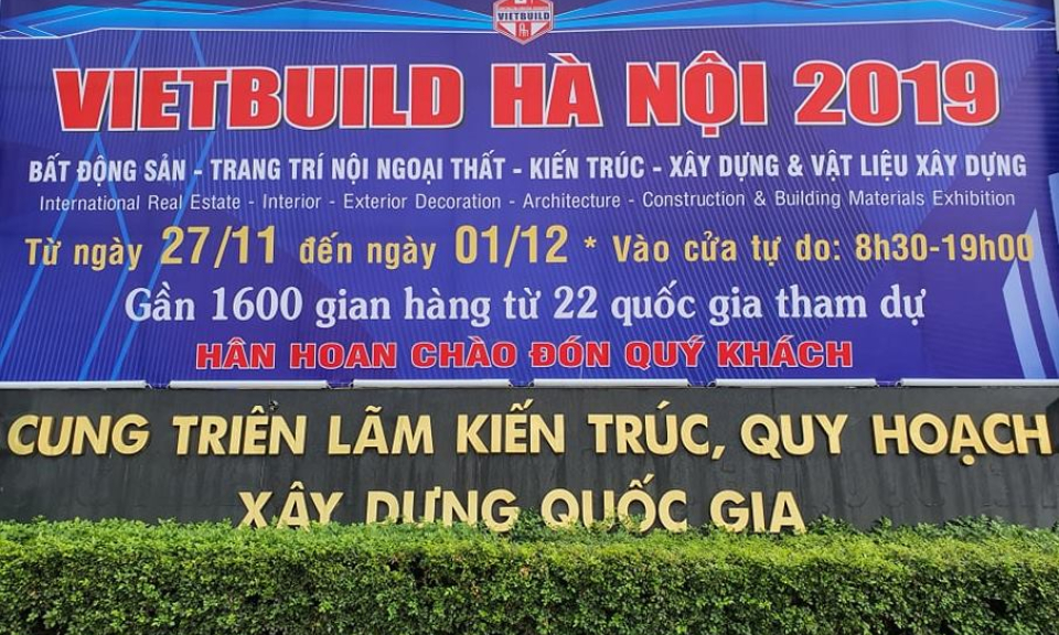 1.600 gian hàng Vietbuild 2019 tìm kiếm đầu ra cho vật liệu xây dựng bất động sản