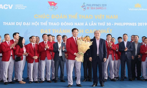 Lễ tiễn Đoàn Thể thao Việt Nam lên đường dự SEA Games 30