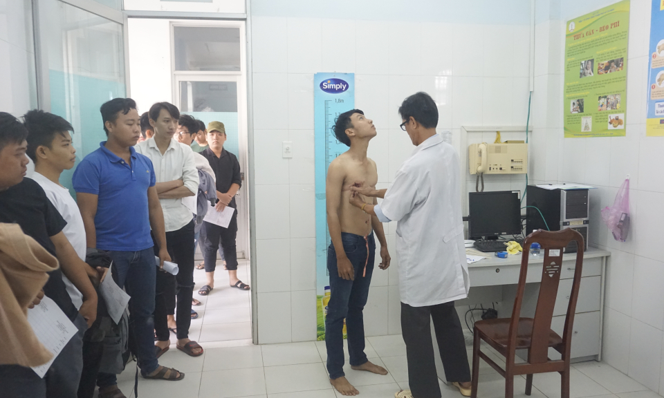Bến Lức: Khám tuyển nghĩa vụ quân sự năm 2020