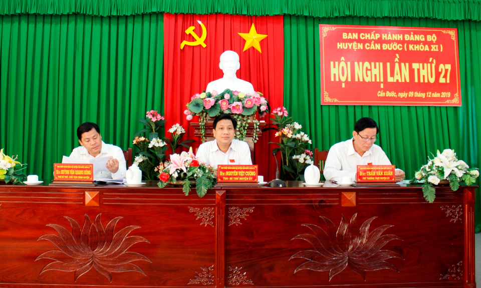 Cần Đước thực hiện đạt và vượt 24 chỉ tiêu Nghị quyết