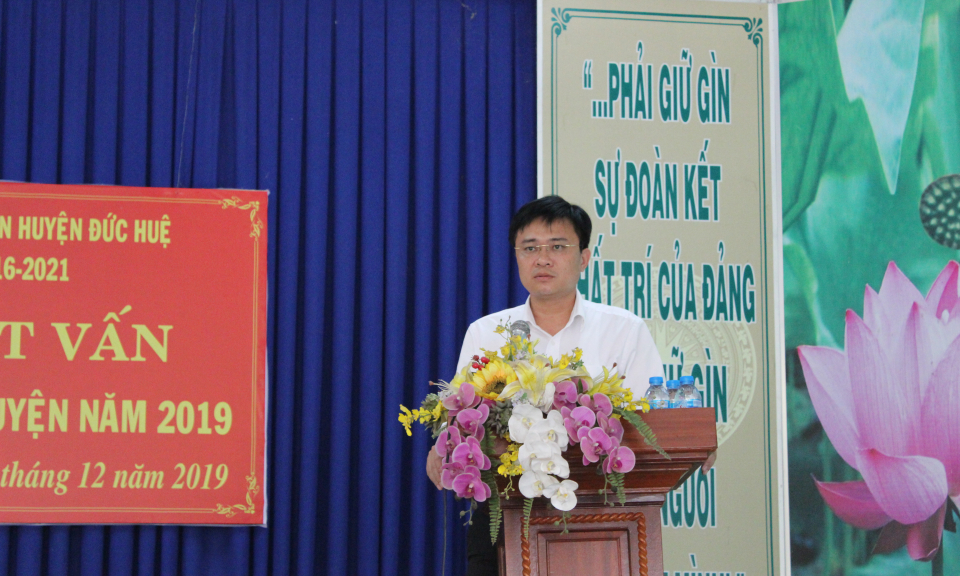 Phiên chất vấn và trả lời chất vấn giữa hai kỳ họp HĐND huyện Đức Huệ