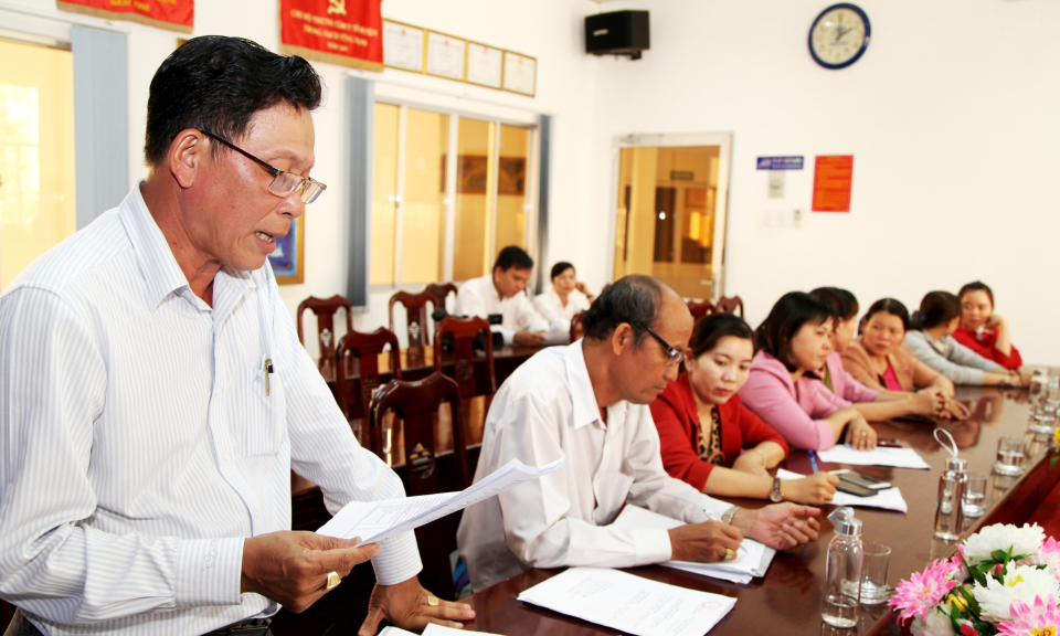 Ban chỉ đạo công tác dân số kết hoạch gia đình tỉnh Long An kiểm tra phong trào dân số huyện Cần Đước