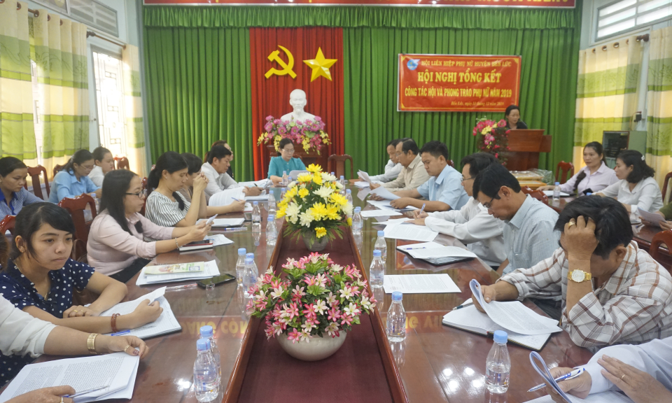 Hội LHPN Bến Lức tổng kết công tác Hội và phong trào phụ nữ năm 2020