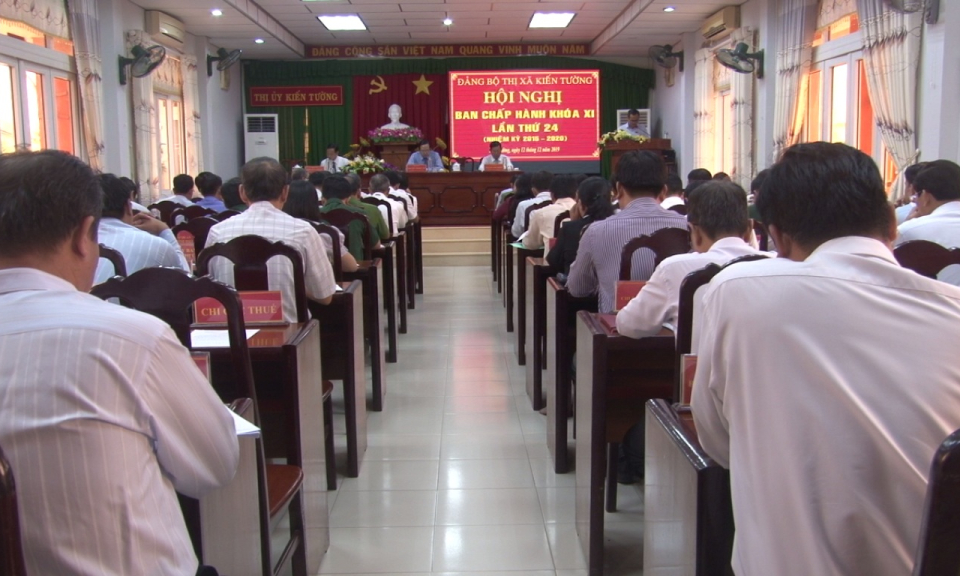TX Kiến Tường: Thực hiện đạt và vượt 22/24 chỉ tiêu Nghị quyết Thị ủy năm 2019