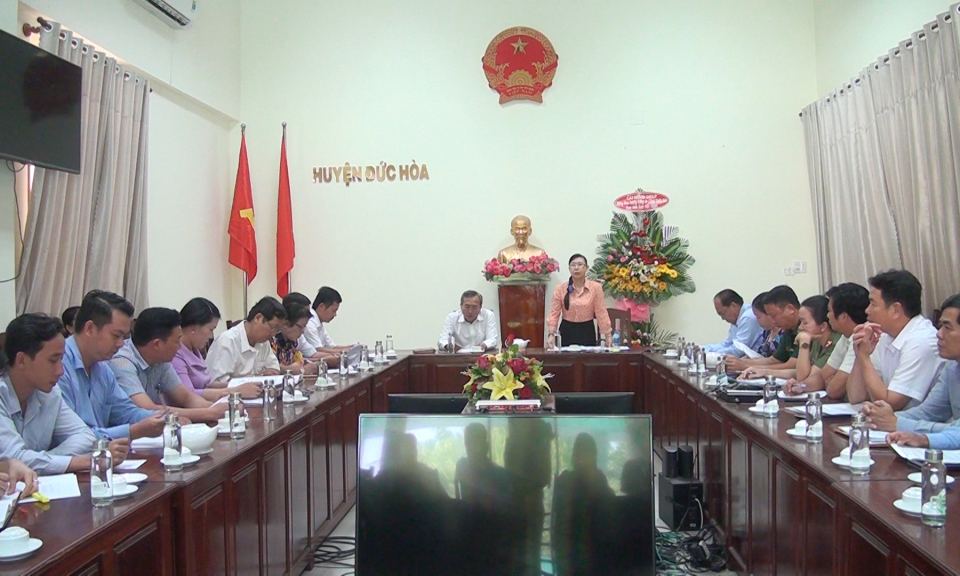Kiểm tra công tác Phổ biến, giáo dục pháp luật tại Đức Hòa