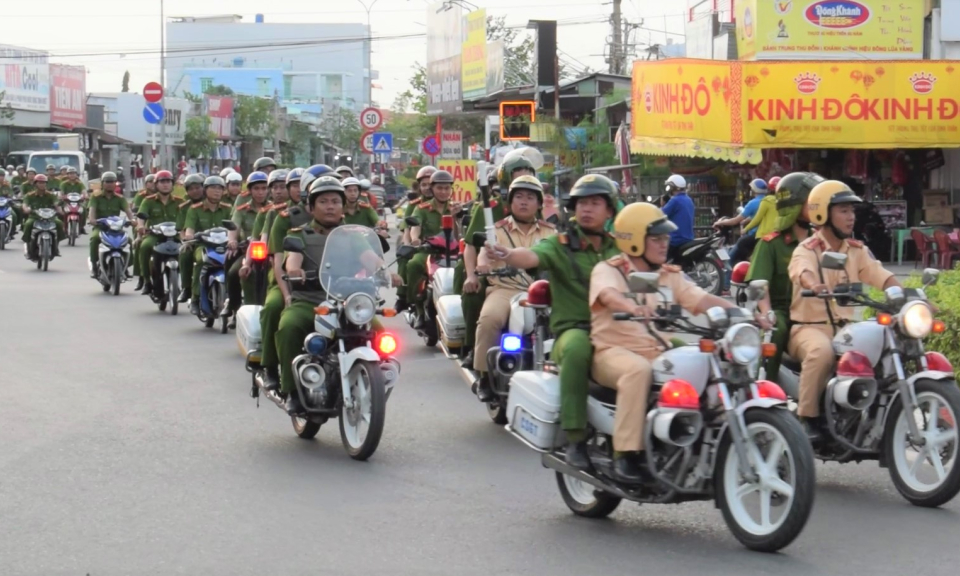 Cần Giuộc: Phát động lễ ra quân tấn công trấn áp tội phạm