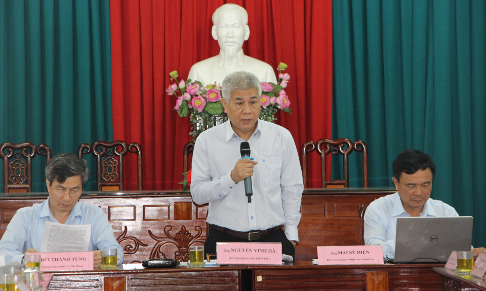 Đoàn công tác của Ủy ban Khoa học, Công nghệ và Môi trường đến làm việc tại huyện Thủ Thừa