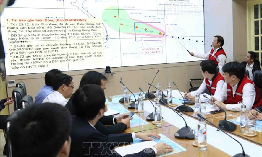 Hướng dẫn chủ tàu, thuyền đang ở khu vực giữa Biển Đông biết hướng đi vòng tránh bão số 8