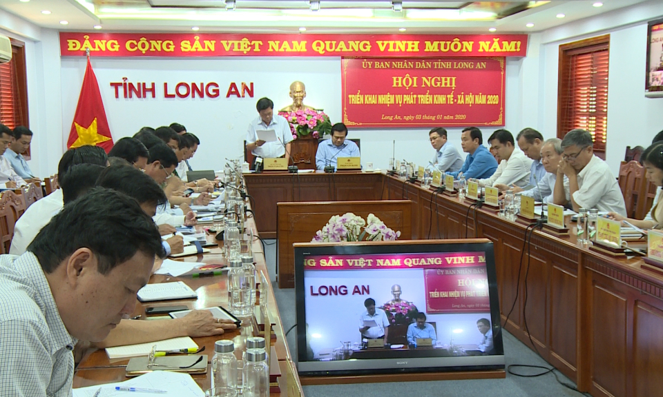 UBND tỉnh Long An triển khai nhiệm vụ phát triển kinh tế &#8211; xã hội năm 2020