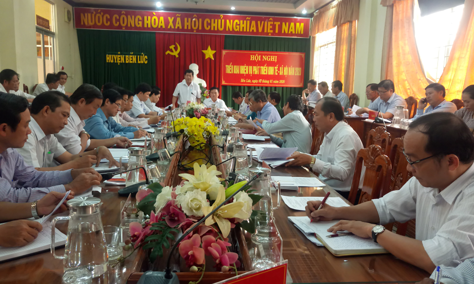 Bến Lức: Triển khai chương trình hành động thực hiện kế hoạch phát triển KT-XH năm 2020