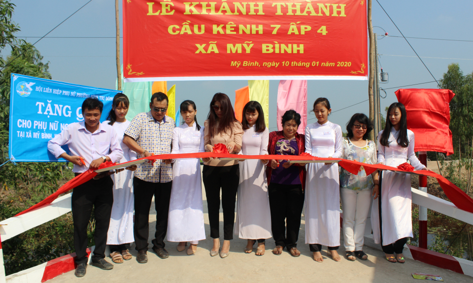 Đức Huệ: Khánh thành cầu kênh 7 xã Mỹ Bình