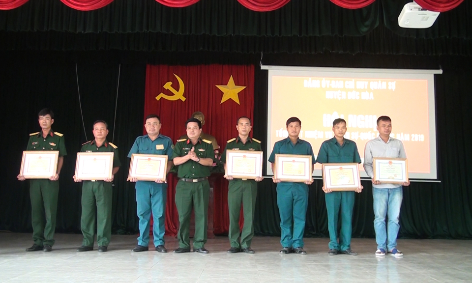 Đức Hòa: Tổng kết công tác quân sự, quốc phòng năm 2019