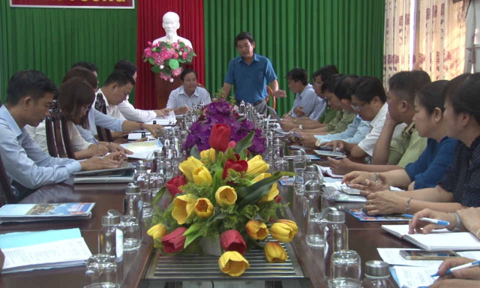 TX Kiến Tường: Sở công thương làm việc về triển khai phục vụ tết nguyên đán Canh Tý 2020