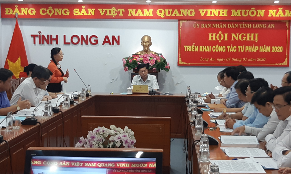 Hội nghị trực tuyến triển khai công tác tư pháp năm 2020