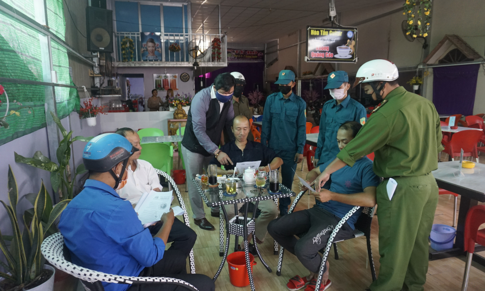 LLVT huyện Bến Lức chủ động phòng chống nCoV