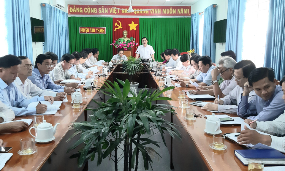 Tân Thạnh họp ban chỉ đạo phòng chống dịch Covid &#8211; 19.