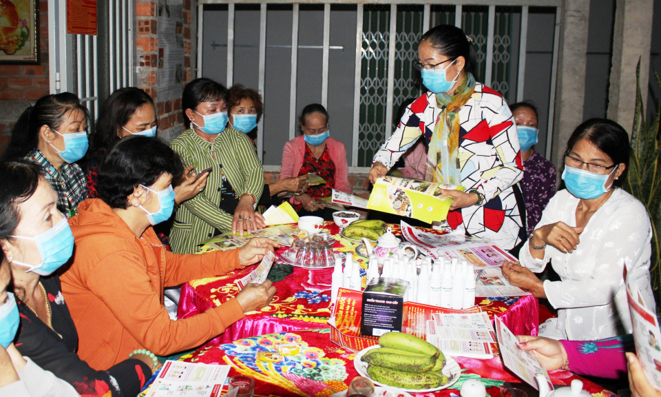 Hội phụ nữ huyện Cần Đước chung tay phòng chống dịch bệnh Covid19