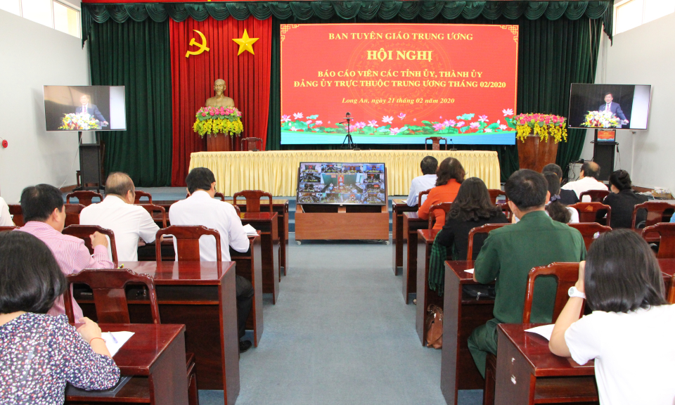 Hội nghị trực tuyến báo cáo viên trung ương tháng 2/2020