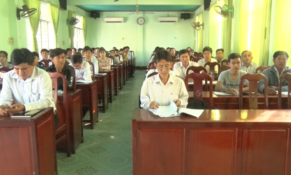 Đức Hòa: Lớp đối tượng kết nạp đảng đợt 1 năm 2020