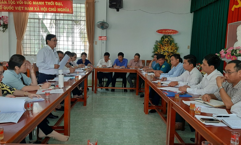 Bí thư thành ủy Tân An kiểm tra công tác chuẩn bị đại hội