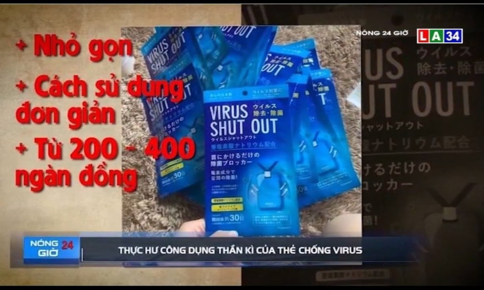 Thực hư công dụng kháng khuẩn của thẻ chống virus