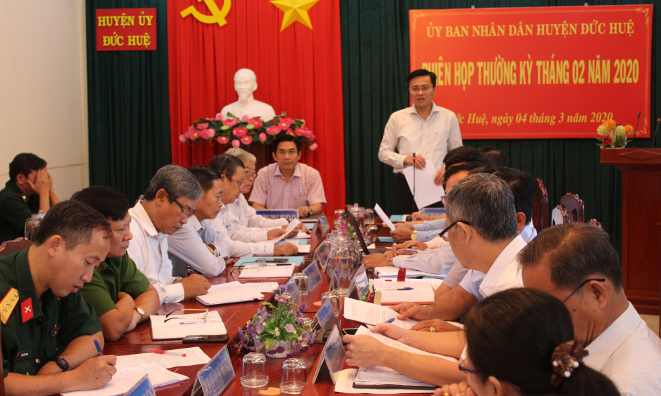 Đức Huệ: Phiên họp thường kỳ tháng 2/2020