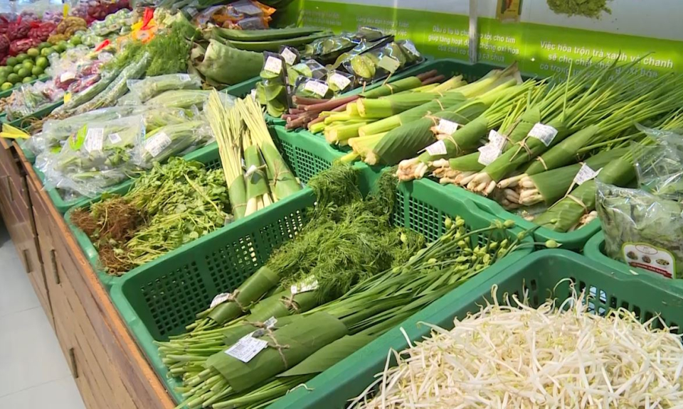 Long An: 9/15 huyện, thị, thành phố trong tỉnh có điểm bán sản phẩm rau an toàn