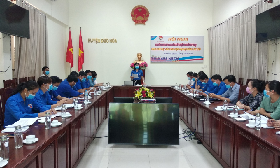 Đức Hòa: Hội nghị triển khai giao ước thi đua năm 2020