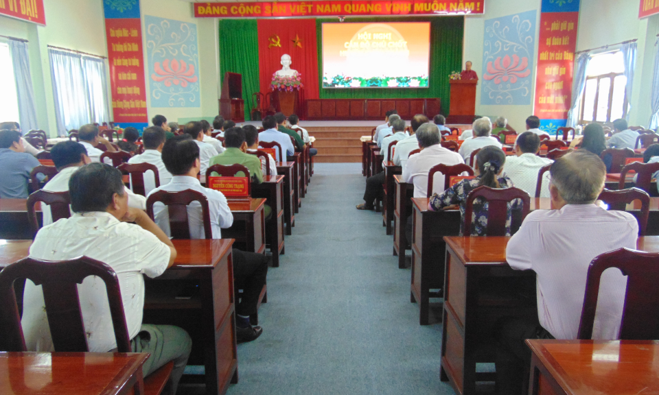 Châu Thành: Hội nghị cán bộ chủ chốt thực hiện quy trình công tác cán bộ