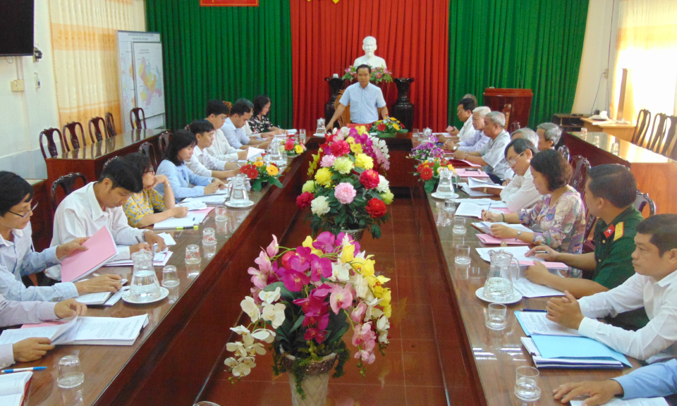 Kiểm tra công tác chuẩn bị đại hội Đảng tại huyện Châu Thành