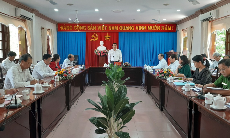 Bí thư tỉnh ủy Long An kiểm tra công tác chuẩn bị đại hội tại TP Tân An