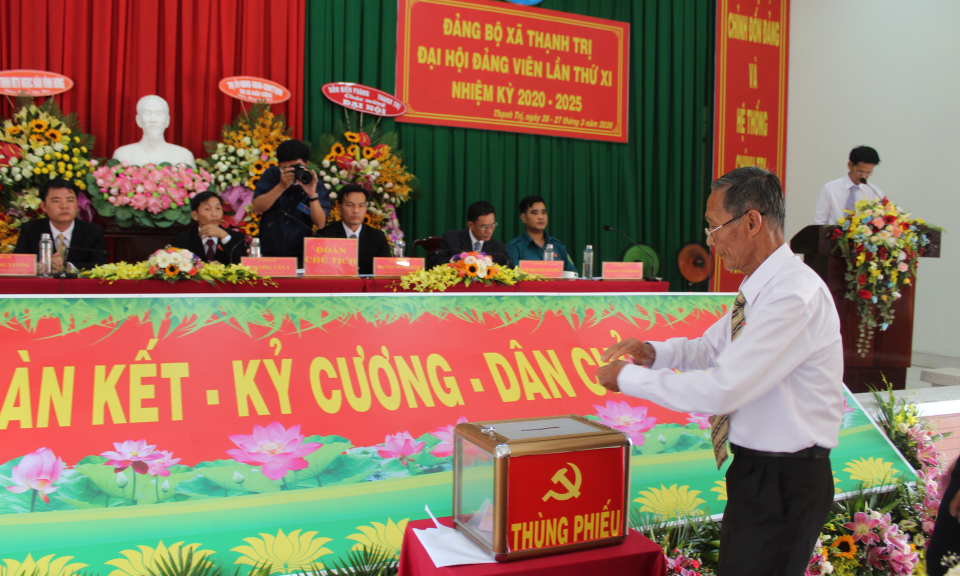 Thị xã Kiến Tường: Xã Thạnh Trị tổ chức thành công đại hội Đảng bộ lần thứ XI, nhiệm kỳ 2020-2025