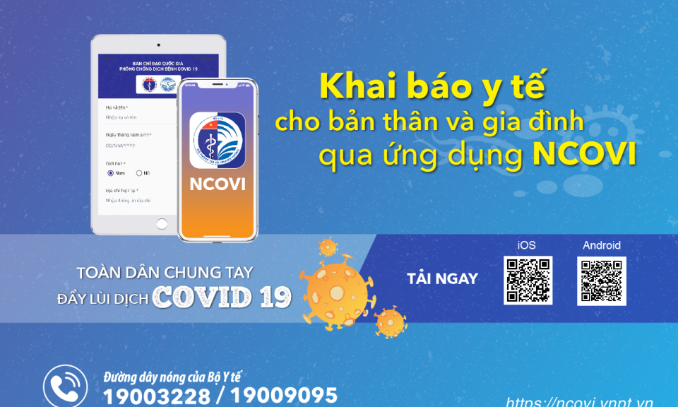 Ứng dụng NCOVI giúp người dùng có thể chủ động theo dõi tình trạng sức khỏe