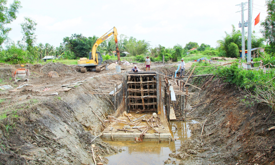 Cần Đước: Chủ động nhiều giải pháp đảm bảo nước phục vụ sản xuất