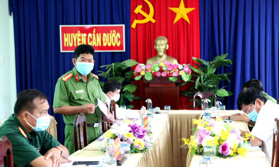 Kiểm tra việc xây dựng phương án vùng cách ly phòng chống dịch tại Cần Đước
